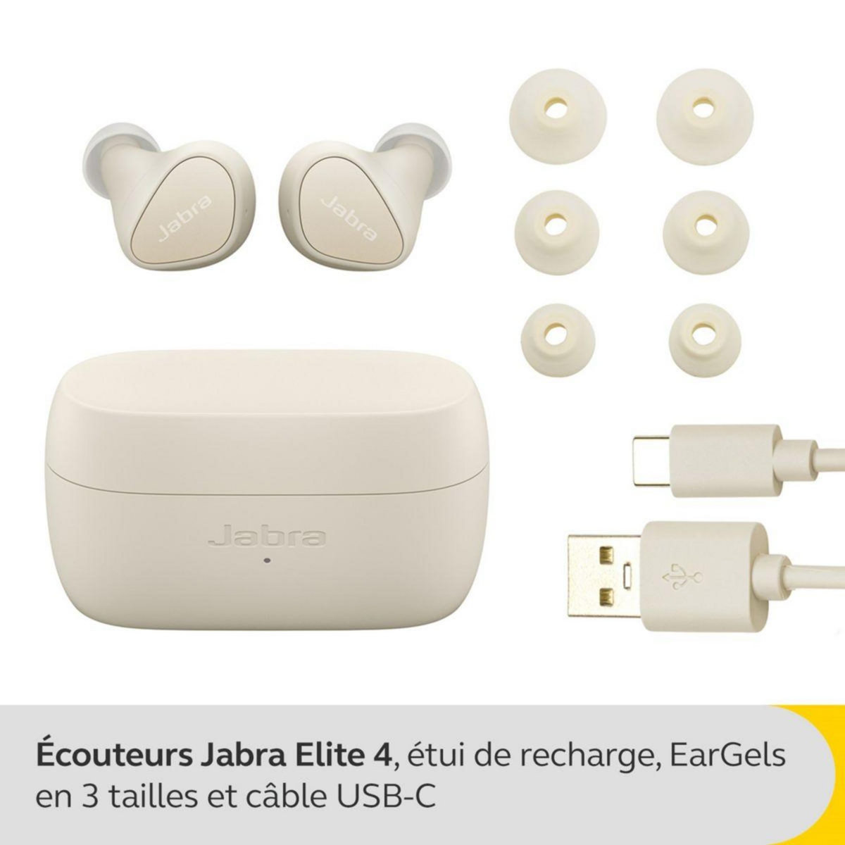 Jabra Ecouteurs Elite 4 Beige