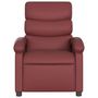 Voir la diapositive 3 : VIDAXL Fauteuil inclinable Rouge bordeaux Similicuir