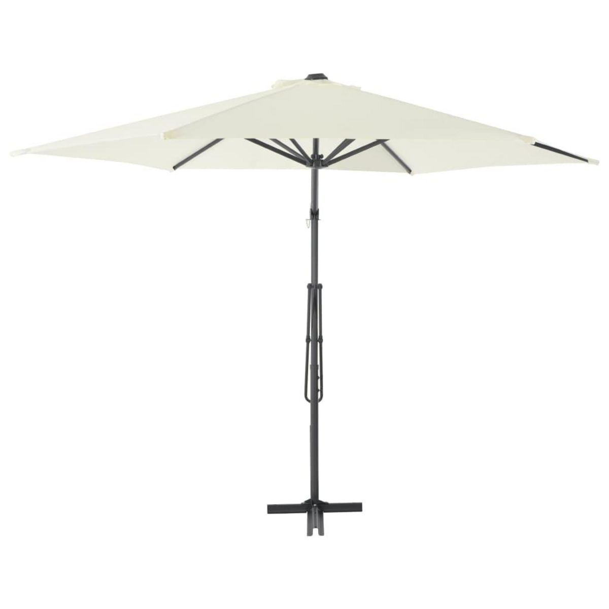 VIDAXL Parasol d'exterieur avec poteau en acier 300 cm Sable