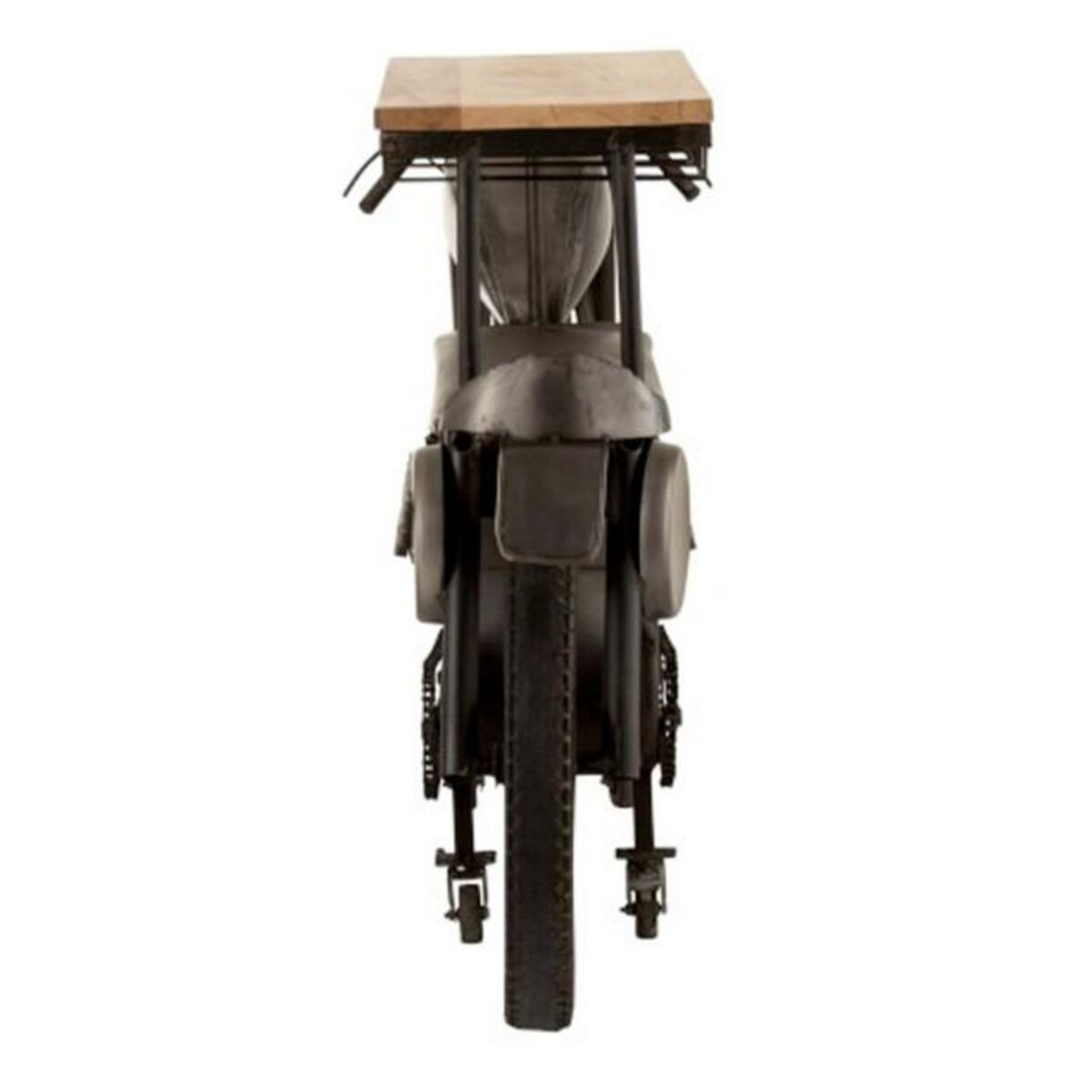 Paris Prix Table de Bar Design  Motocyclette  200cm Gris