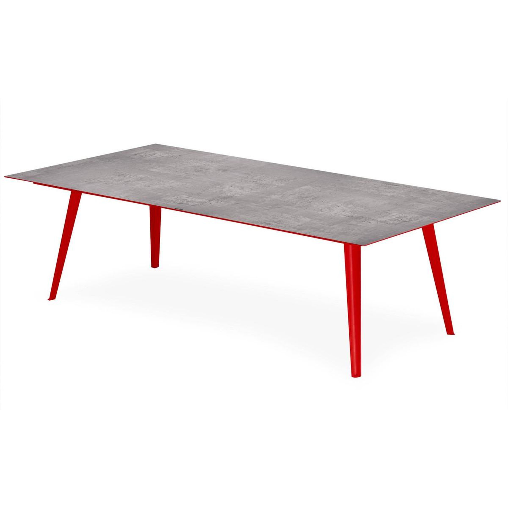 Voir la diapositive 2 : Paris Prix Table basse 2 covers  texture  120cm rouge