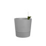 Voir la diapositive 2 : ELHO Pot de fleurs rond extérieur/intérieur Ø 30 cm Elho Aqua Care Greensense gris ciment