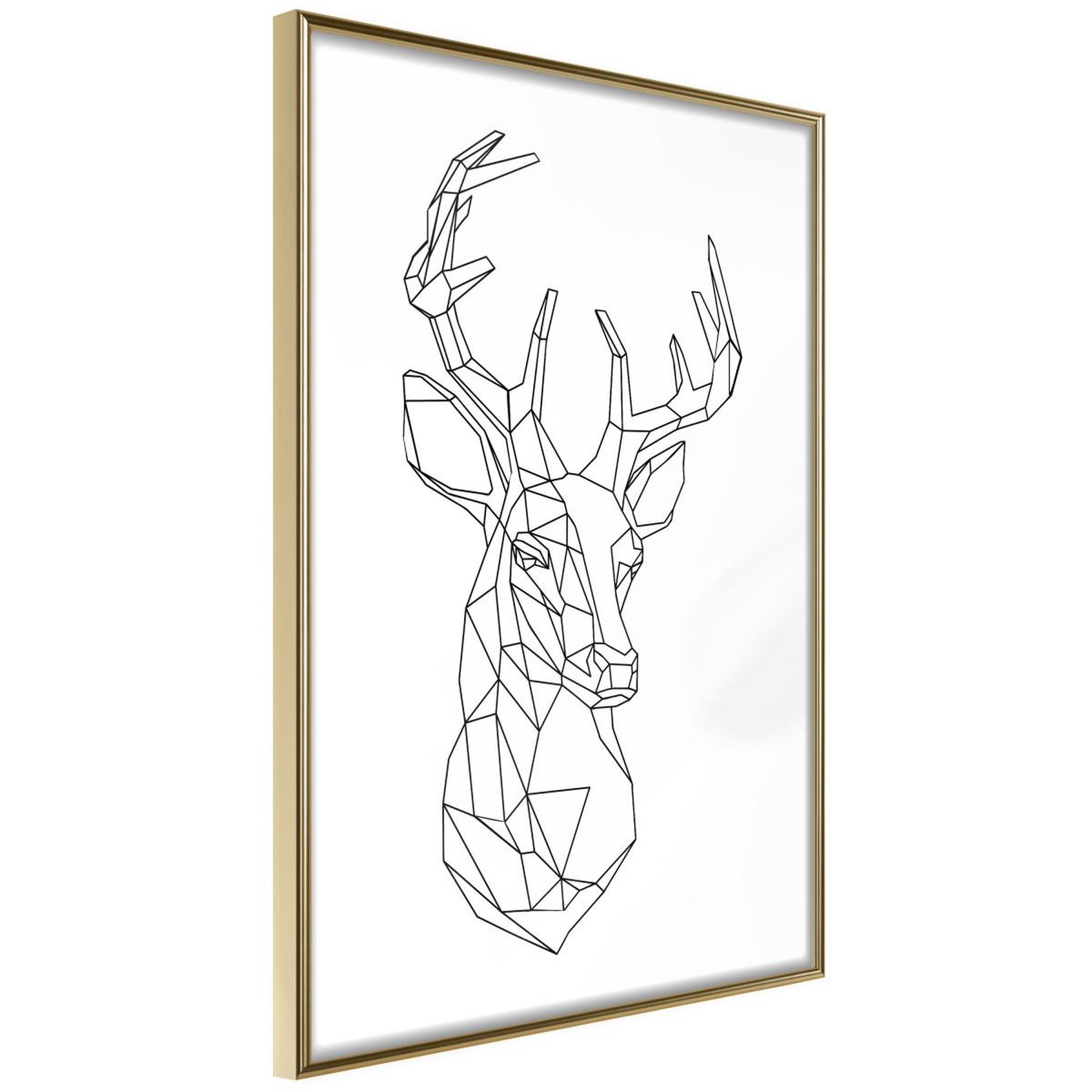 Voir la diapositive 1 : Paris Prix Affiche Murale Encadrée  Minimalist Deer