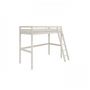Voir la diapositive 5 : MARKET24 Lit mezzanine enfant - 90 x 190 cm - Pin massif blanchi - Sommier inclus - ERIKA