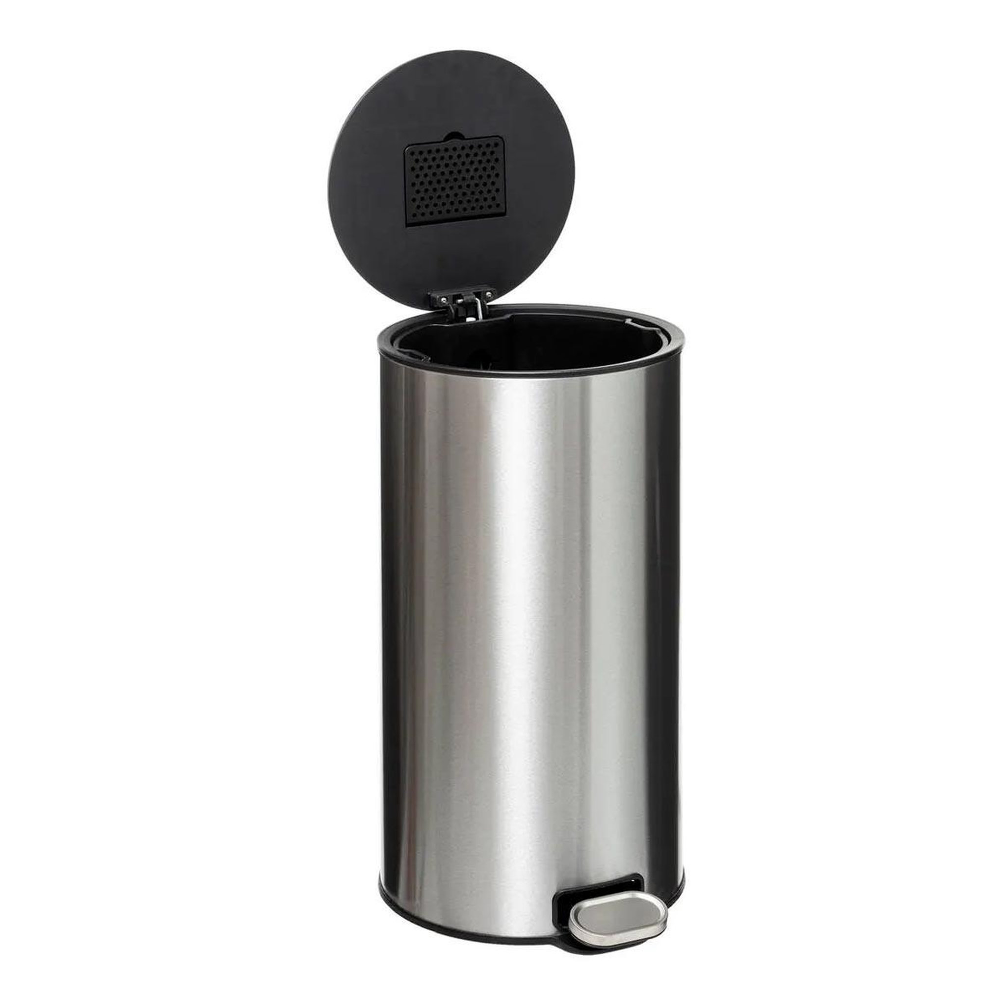 Voir la diapositive 2 : FIVE Poubelle de cuisine en métal  delta  30l inox