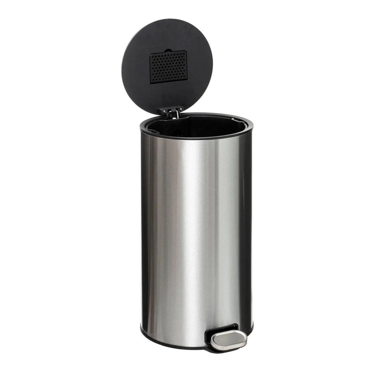 FIVE Poubelle de Cuisine en Métal  Delta  30L Inox