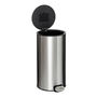 Voir la diapositive 2 : FIVE Poubelle de Cuisine en Métal  Delta  30L Inox