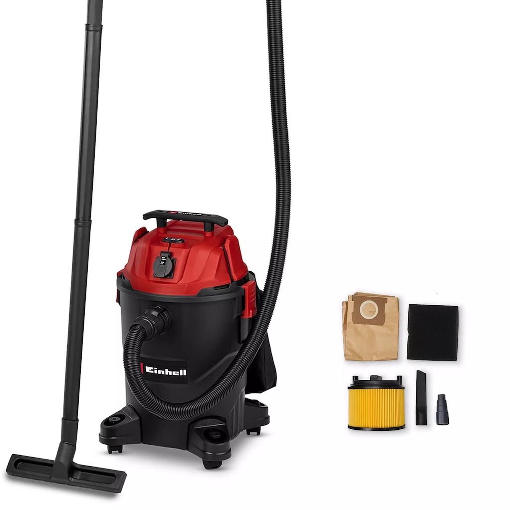 Einhell Aspirateur eaux et poussières - tc-vc 2555 a - cuve plastique 25 l - 850 w - prise asservie