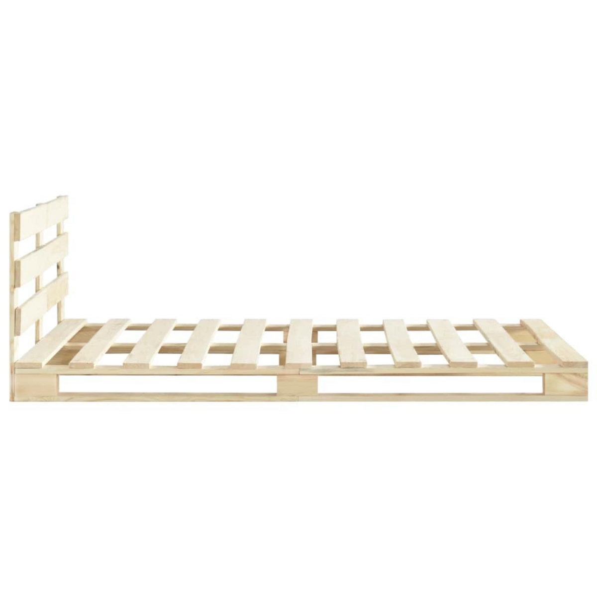 VIDAXL Cadre de lit de palette sans matelas bois massif pin 180x200 cm