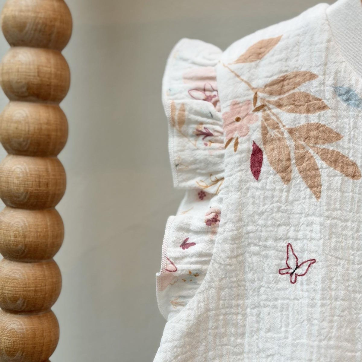 Petit Béguin Turbulette TOG 0,5 en gaze de coton avec pieds retroussables Praline