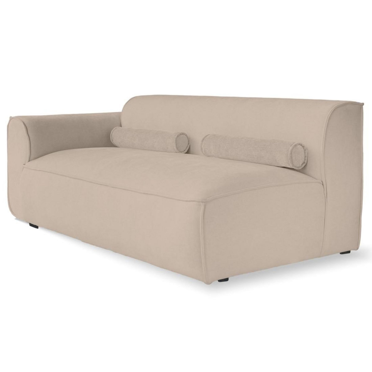 BEST MOBILIER Felix - module d'assise gauche en tissu texturé