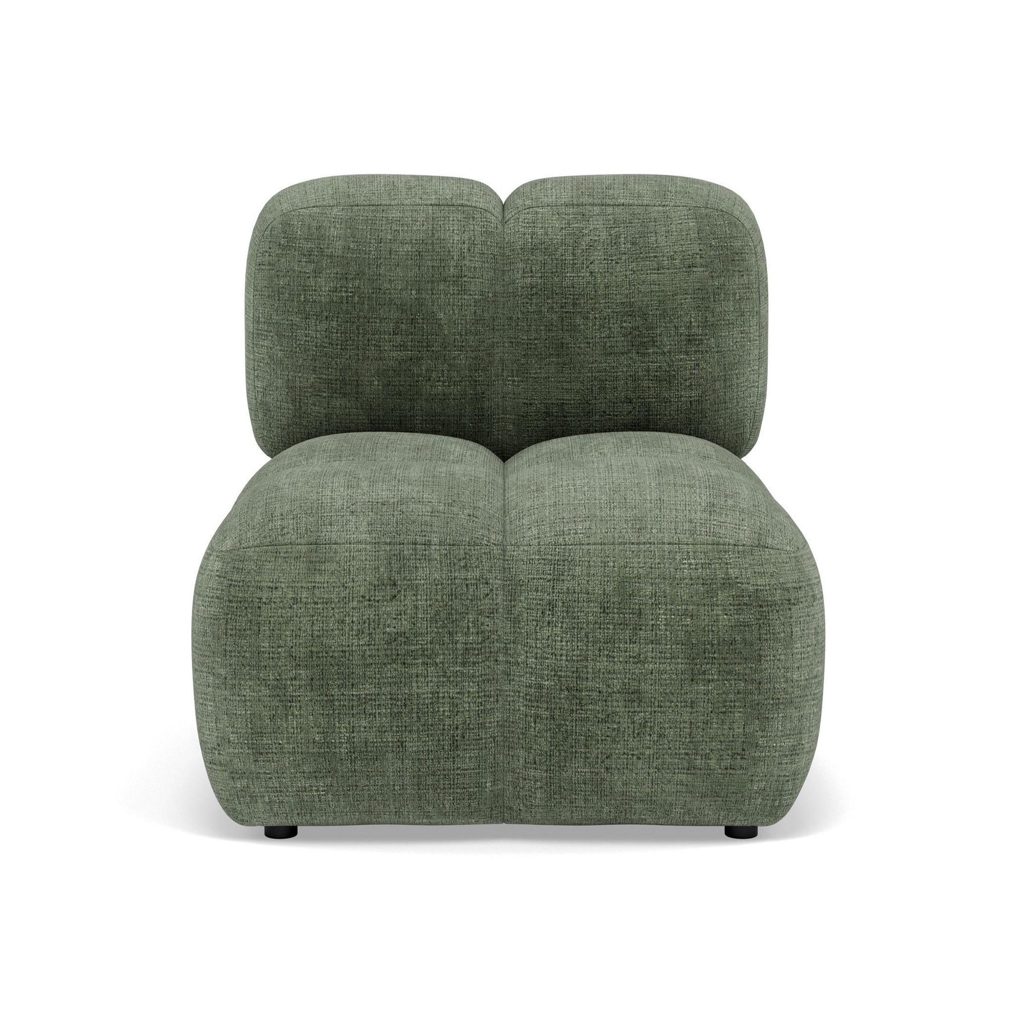 Voir la diapositive 1 : LISA DESIGN Grace - module d'assise en velours texturé