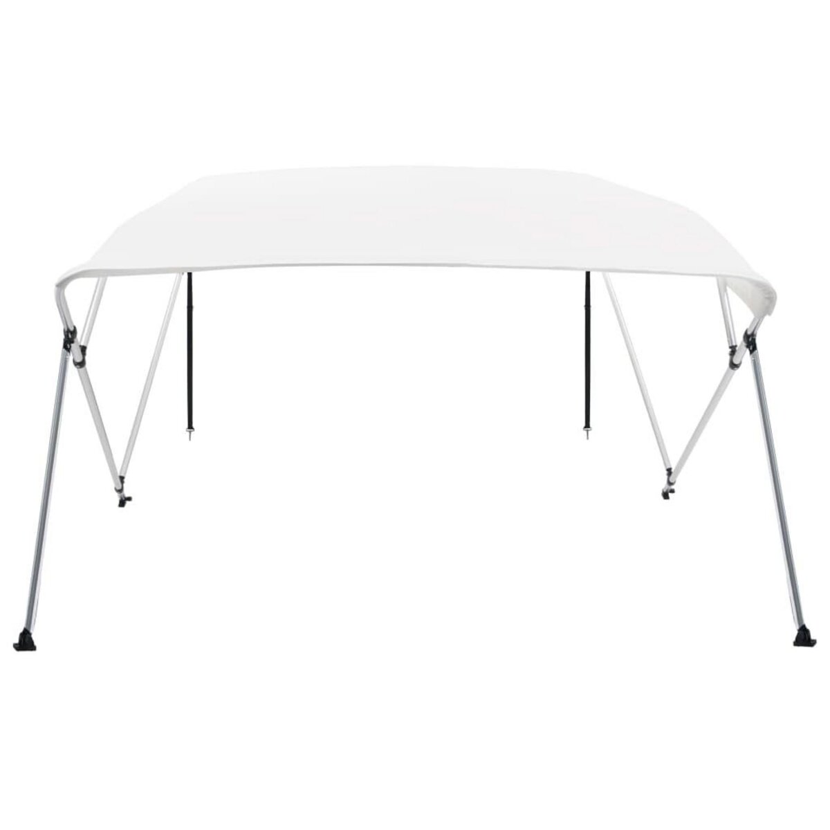 VIDAXL Auvent bimini a 4 arceaux Blanc 243x210x137 cm
