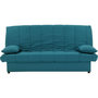 Voir la diapositive 1 : MARKET24 Banquette clic clac 3 places - Bleu canard - L 190 x P92 cm - MILA