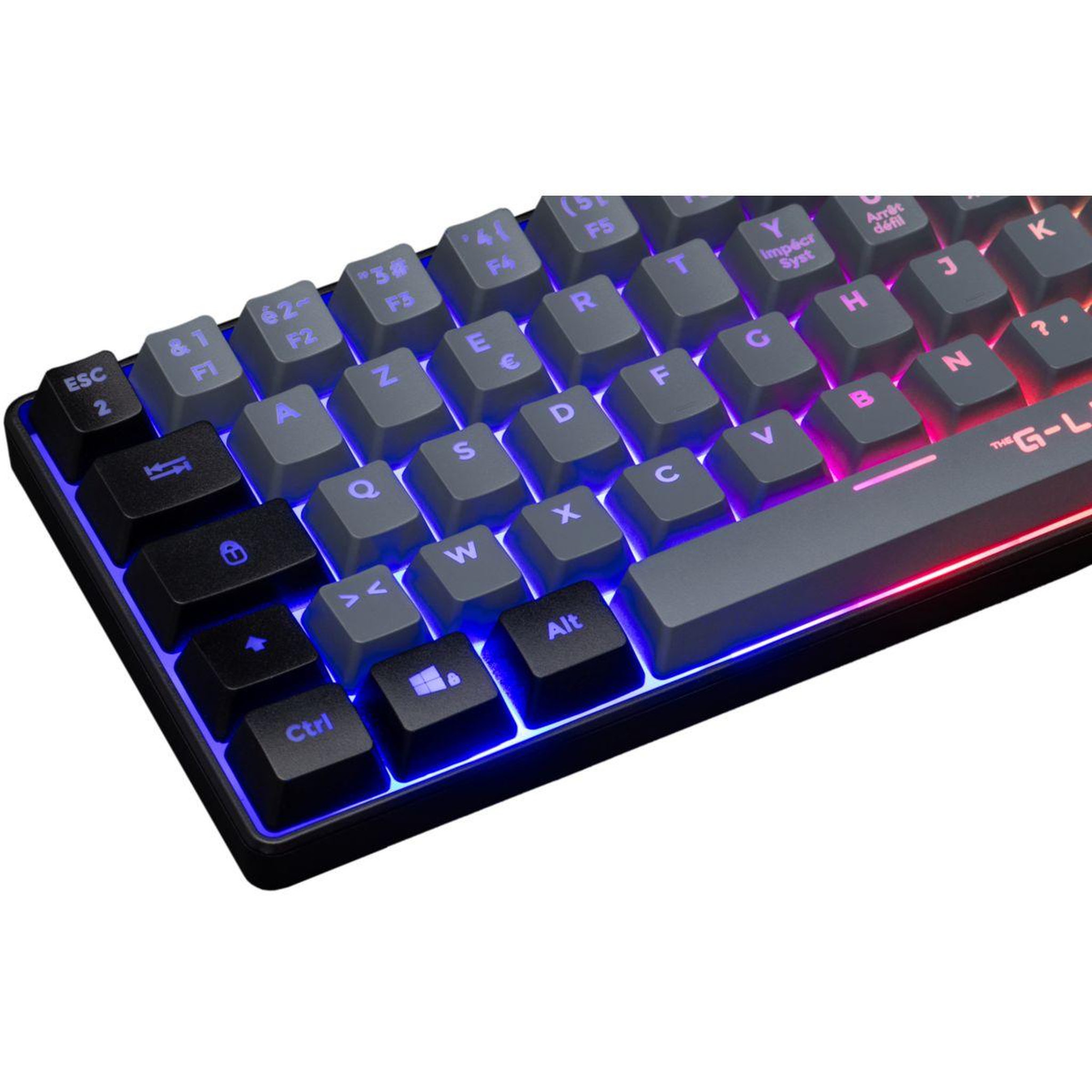 Voir la diapositive 4 : THE G-LAB Clavier gamer KEYZ HYDRO FR GRIS/NOIR