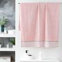 Voir la diapositive 2 : Paris Prix Drap de Bain Jacquard  Belina  90x150cm Rose