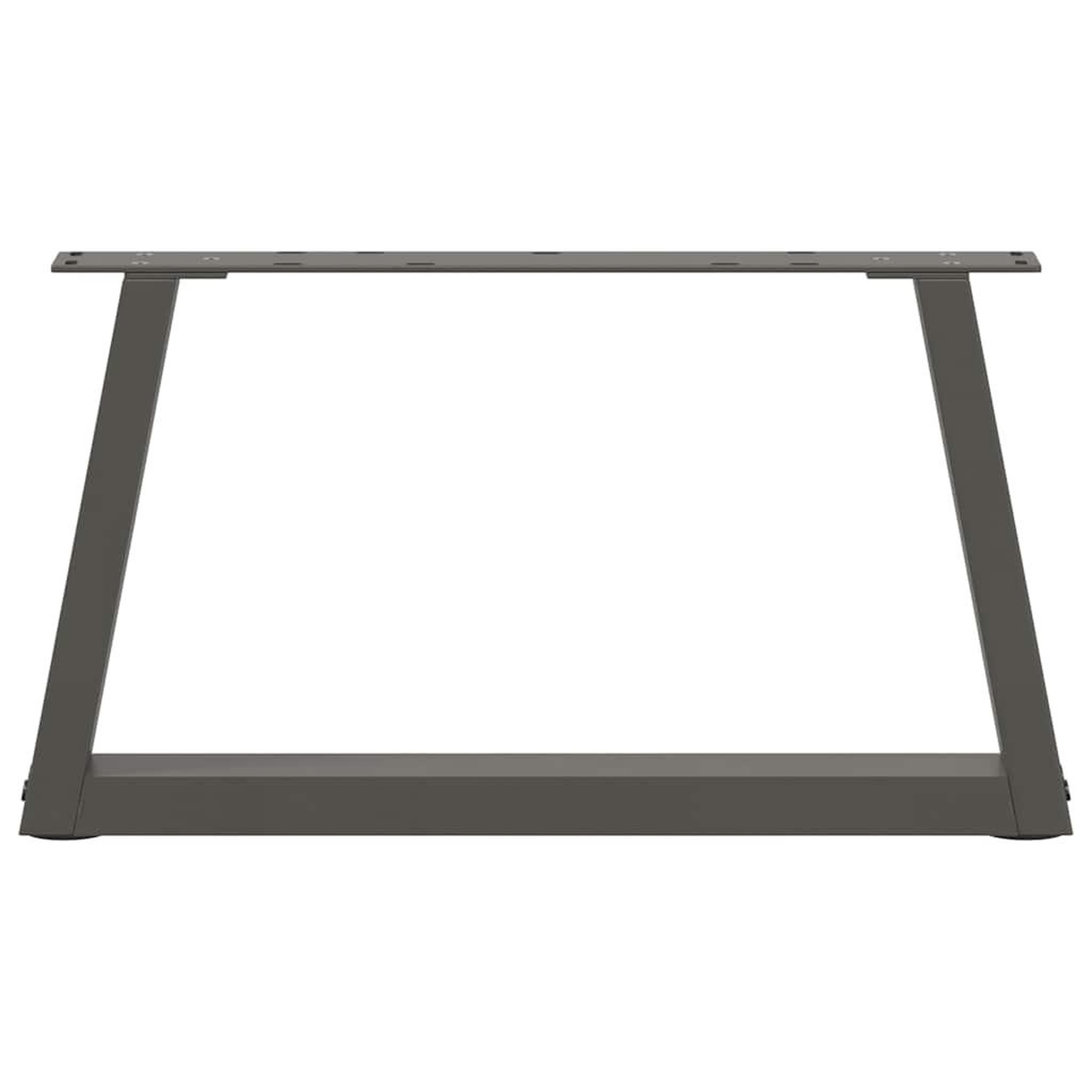 Voir la diapositive 5 : VIDAXL Pieds de table a manger forme V 2 pcs anthracite 50x(30-31,3)cm