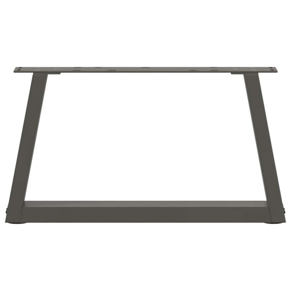 VIDAXL Pieds de table a manger forme V 2 pcs anthracite 50x(30-31,3)cm