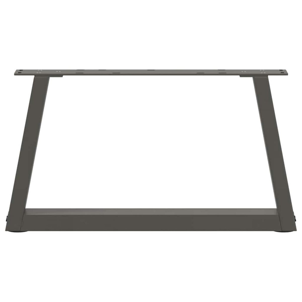 VIDAXL Pieds de table a manger forme V 2 pcs anthracite 50x(30-31,3)cm