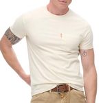 SUPERDRY T Shirt  Homme Superdry Essential. Coloris disponibles : Beige