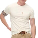 SUPERDRY T Shirt  Homme Superdry Essential. Coloris disponibles : Beige