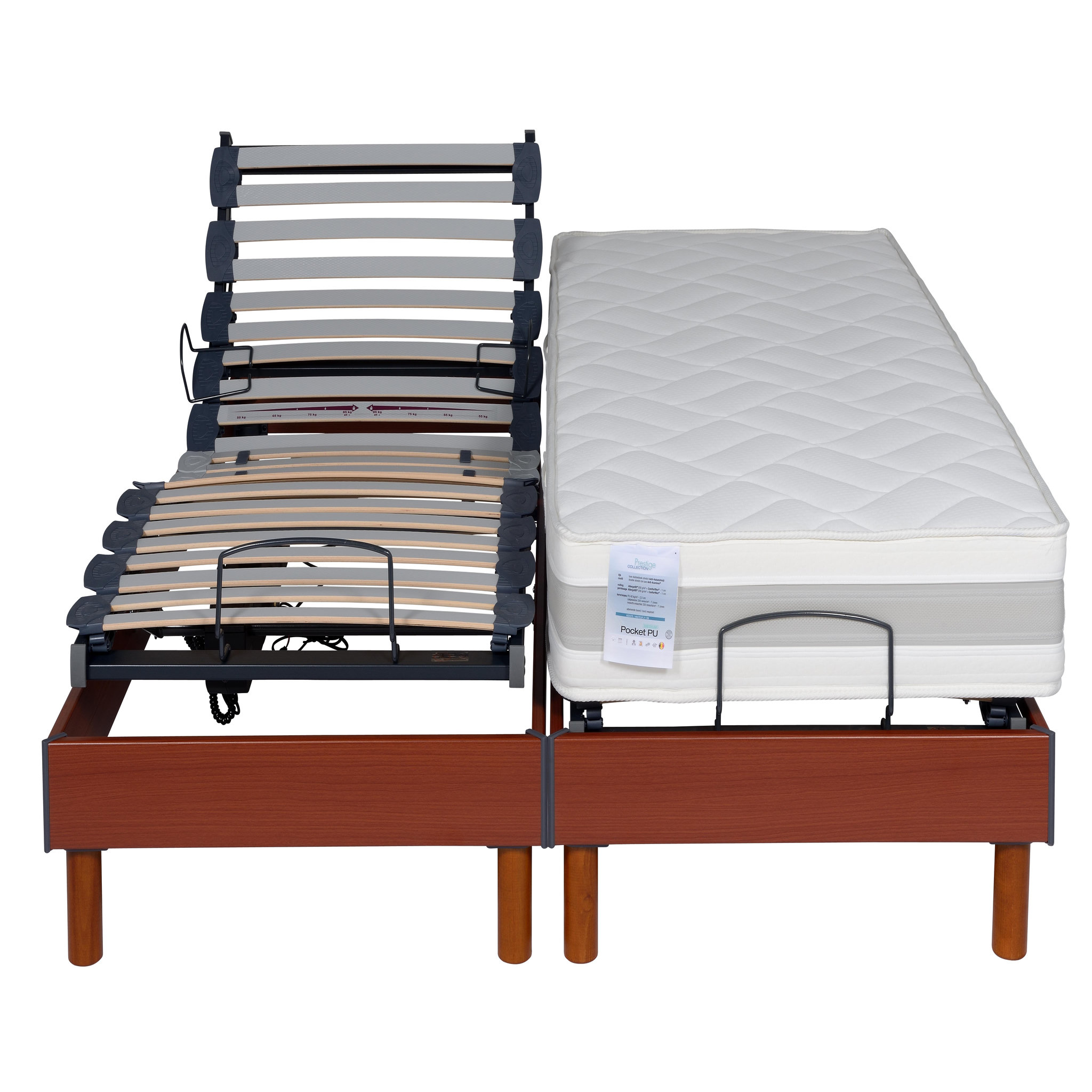 Voir la diapositive 1 : PRESTIGE Collection Lit relaxation électrique TPR mousse polyuréthane 25 kg/m3 - H21cm -160x200 cm ORTHOFLEX