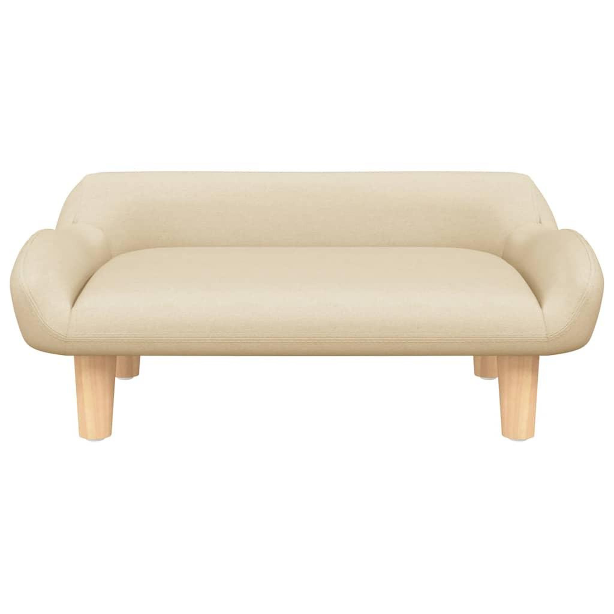 Voir la diapositive 3 : VIDAXL Lit pour chien creme 70x40x24 cm tissu