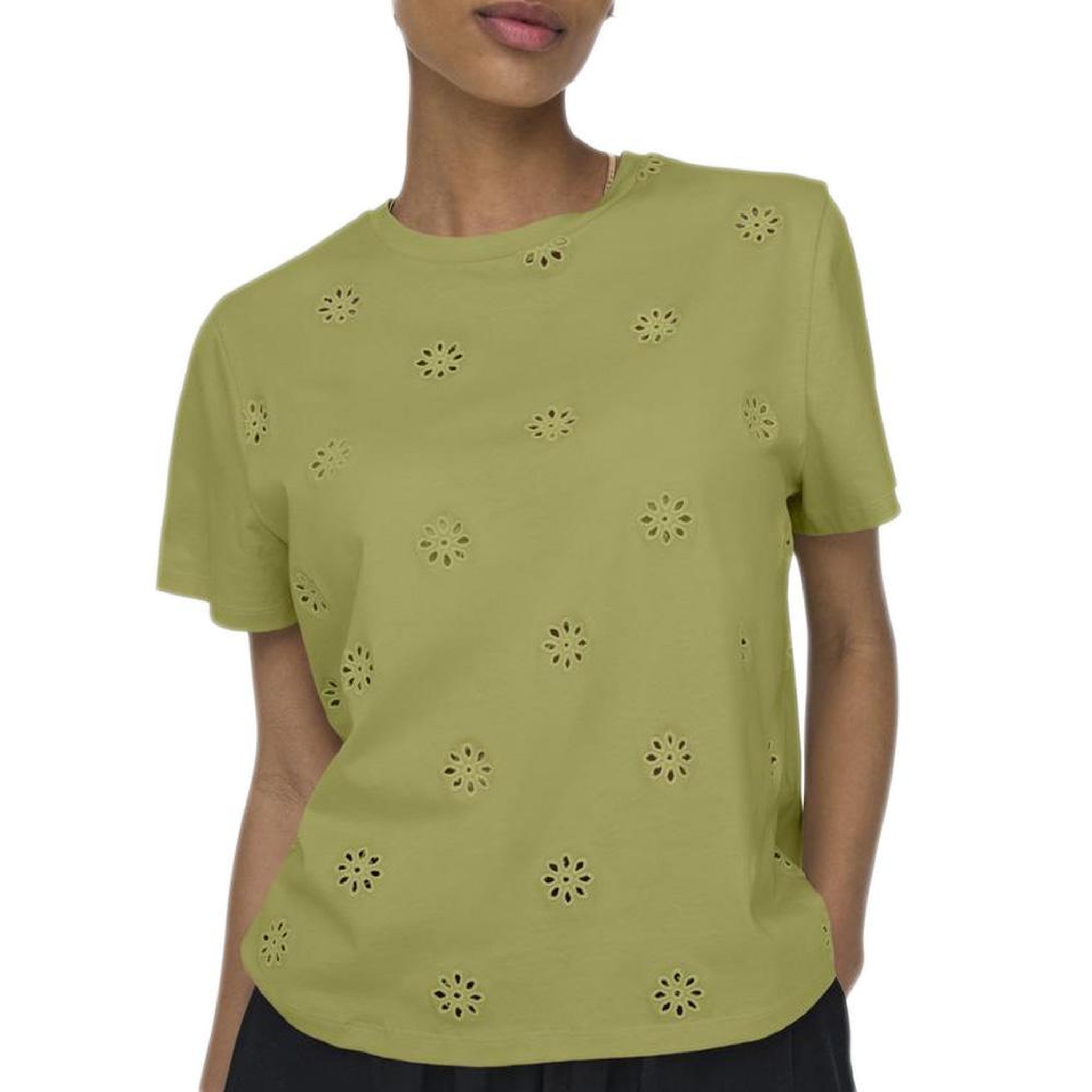 JACQUELINE DE YONG T-Shirt Vert Femme JDY Cif. Coloris disponibles : Beige