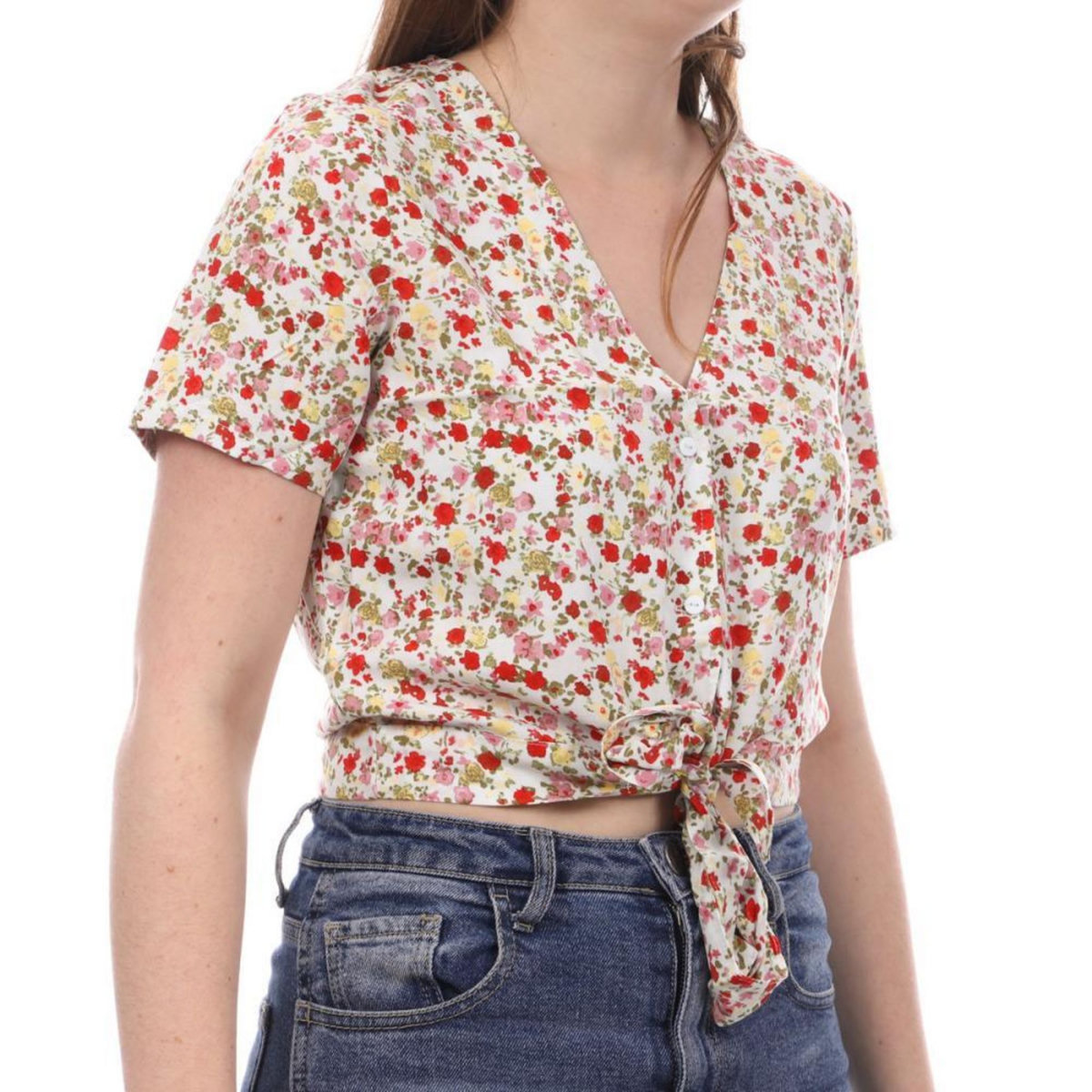 Vero Moda Blouse he/Jaune à fleurs Femme Vero Moda Easy