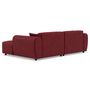 Voir la diapositive 4 : LISA DESIGN Aumance - canapé droit 4 places avec double méridienne assise profonde en velours texturé
