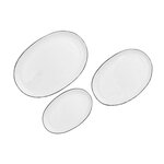 BJORN Plateau de service PURE - 3 pièces - Blanc Neige