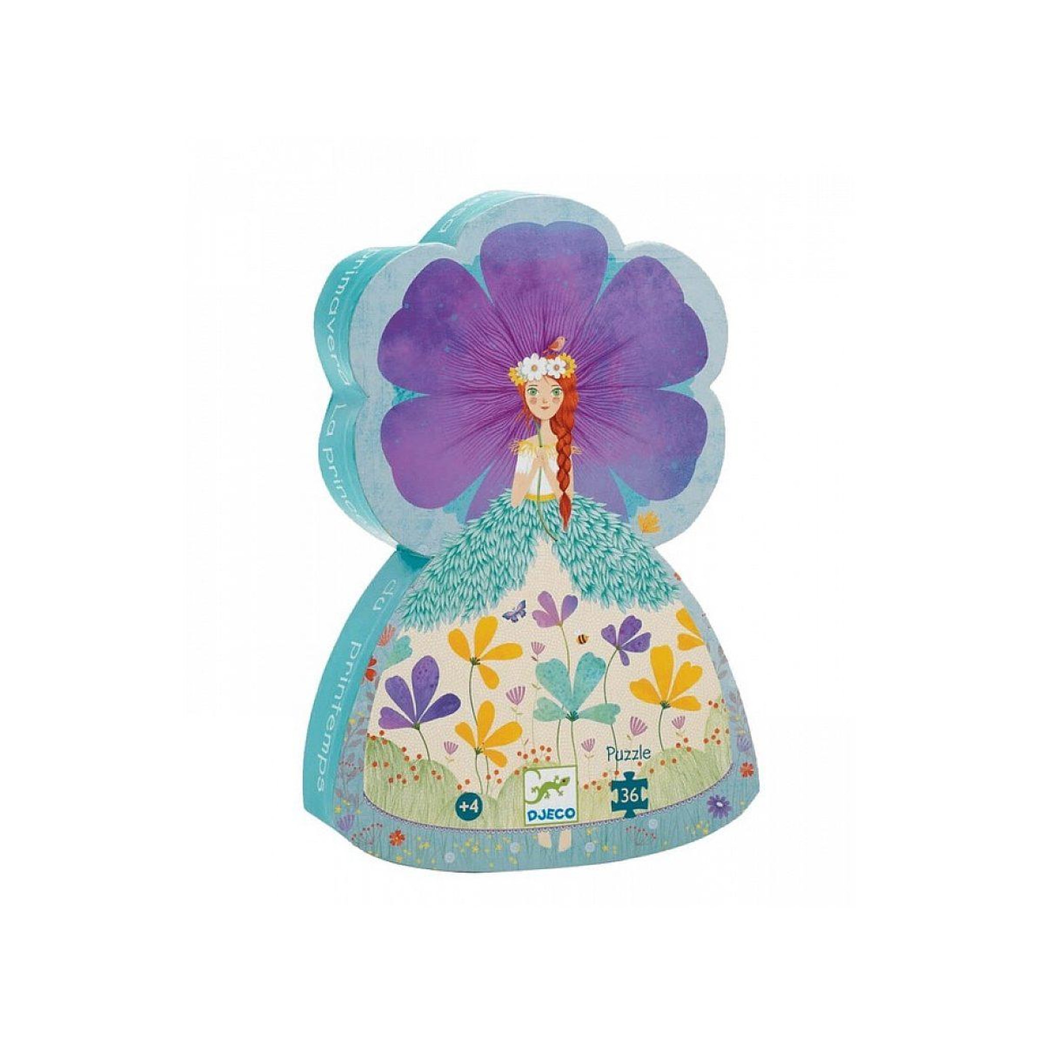 Voir la diapositive 2 : Djeco Puzzle silhouette la princesse du printemps 36 pcs