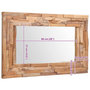 Voir la diapositive 6 : VIDAXL Miroir decoratif Teck 90x60 cm Rectangulaire