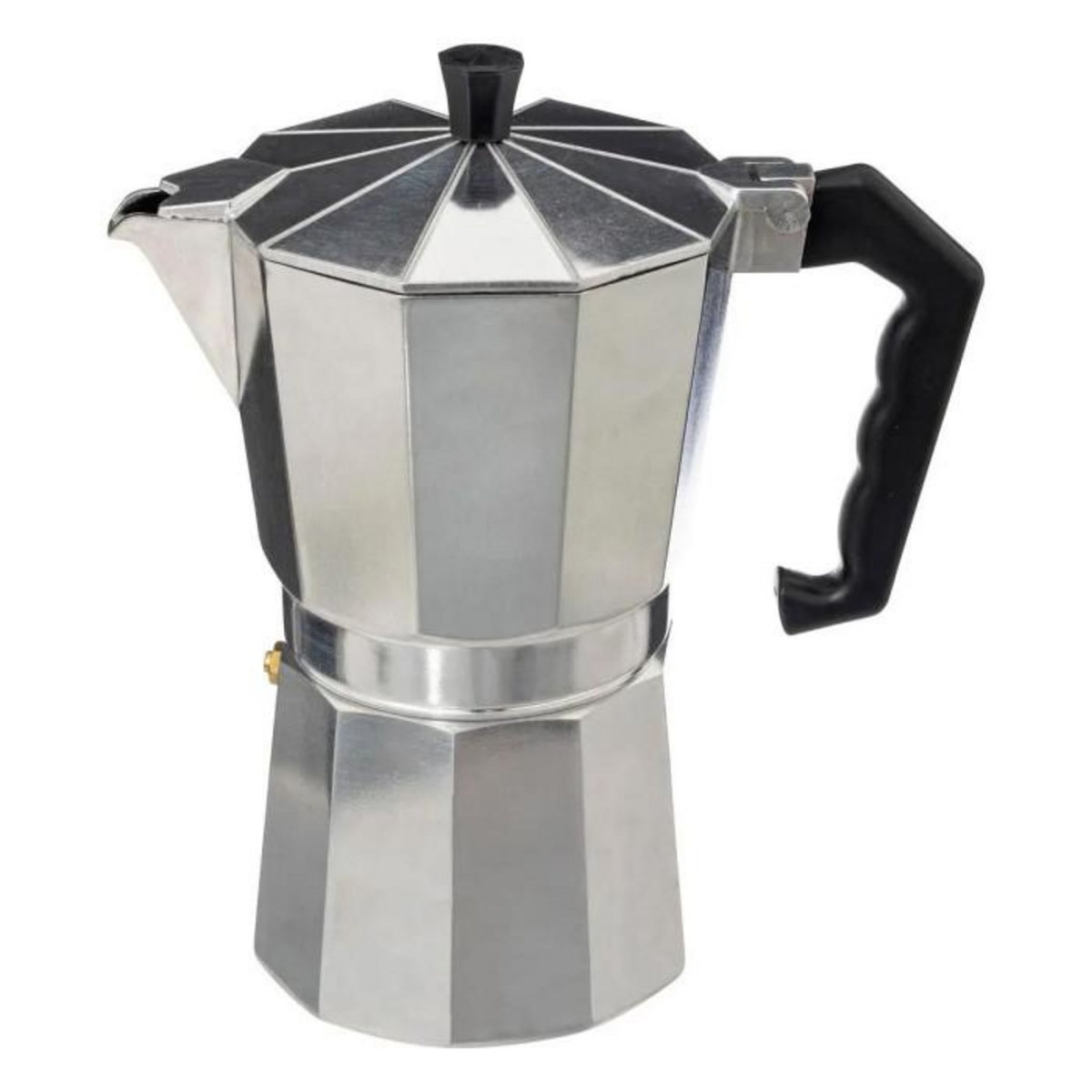 SECRET DE GOURMET Cafetière Italienne  9 Tasses  21cm Argent
