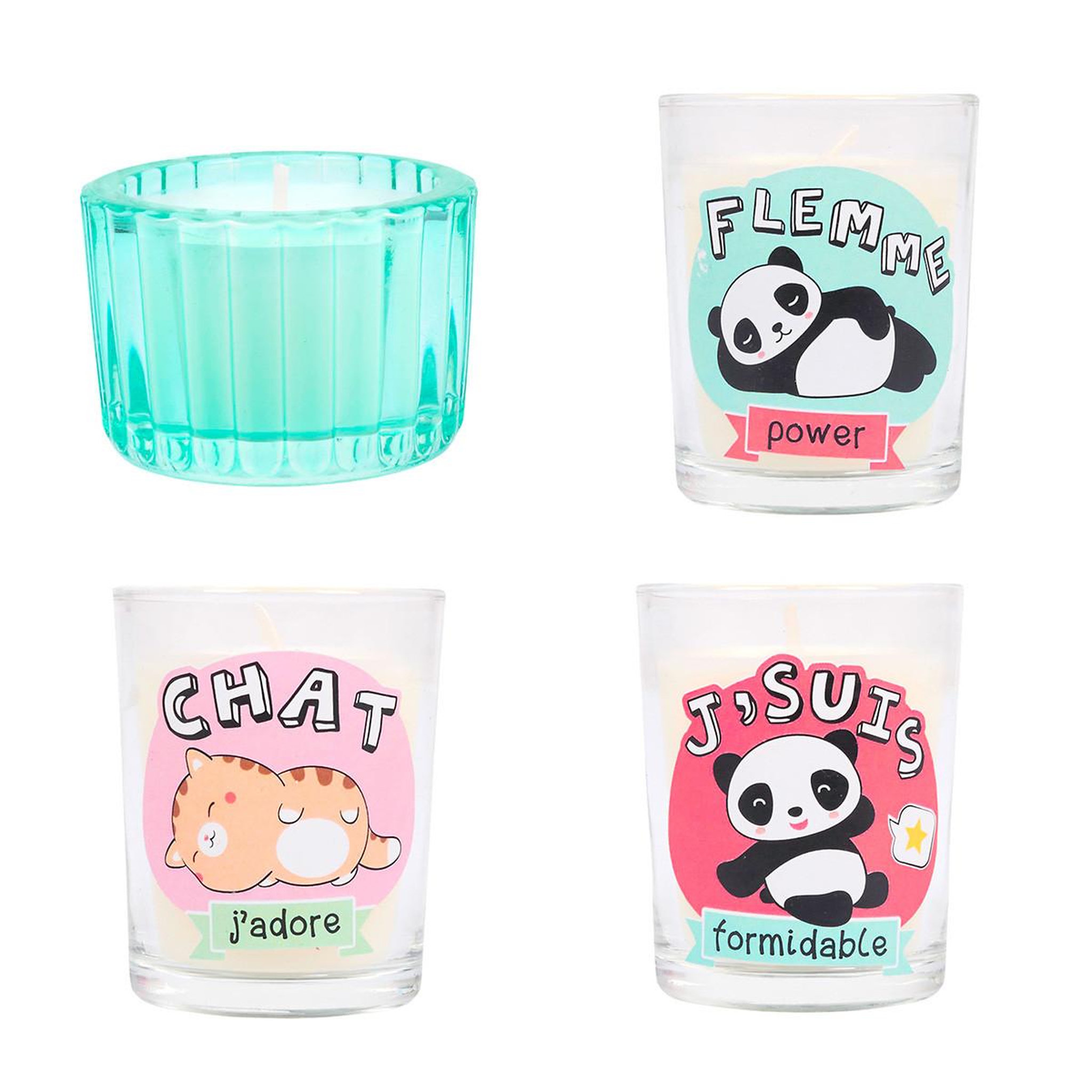 Voir la diapositive 3 : The concept Factory Calendrier de l'avent 24 bougies & surprises  kawaii  25cm multicolore