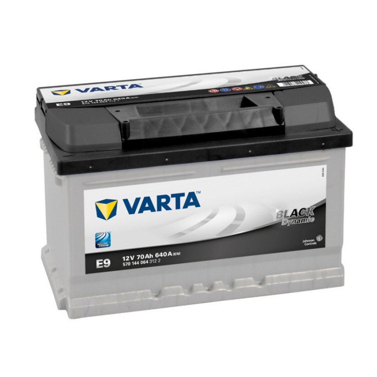 Varta Batterie Varta Black E9 12v 70ah 640A pas cher 
