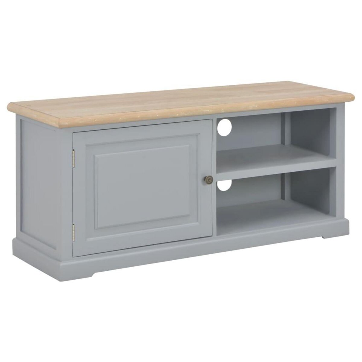 VIDAXL Meuble TV Gris 90x30x40 cm Bois