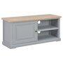 Voir la diapositive 1 : VIDAXL Meuble TV Gris 90x30x40 cm Bois