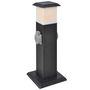 Voir la diapositive 4 : VIDAXL Pilier avec lampe pour prise de jardin Noir