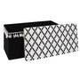 Voir la diapositive 3 : Paris Prix Banc Pliable & Coffre  Mirage  76cm Noir & Blanc
