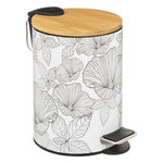 FIVE Poubelle BlackFlora 3L en Bambou et Métal