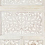 Voir la diapositive 4 : VIDAXL Cloison de separation 4 panneaux Blanc 160x165 cm Bois manguier