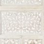 Voir la diapositive 4 : VIDAXL Cloison de separation 4 panneaux Blanc 160x165 cm Bois manguier