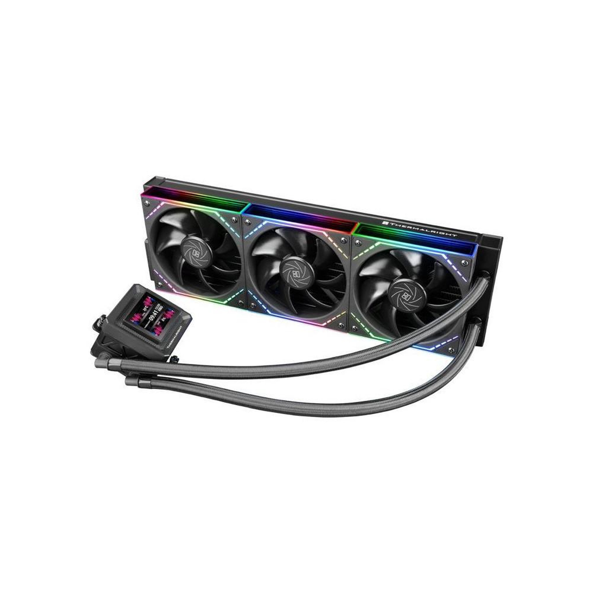 Voir la diapositive 2 : Thermalright Refroidisseur CPU liquide AIO 360 mm ARGB V2 avec écran LCD 2 pouces 320x320 amovible FW360-SE-ARGB-W-V2
