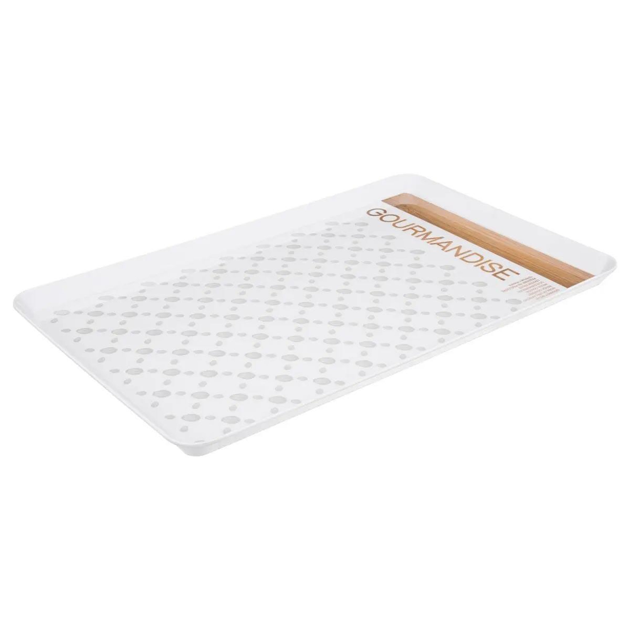 FIVE Plateau de service mélaminé  gourmandise  45cm blanc