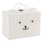 Paris Prix Valise Déco Enfant Ours  Napoleon  35cm Blanc