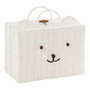 Voir la diapositive 1 : Paris Prix Valise Déco Enfant Ours  Napoleon  35cm Blanc