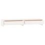 Voir la diapositive 6 : VIDAXL Support de moniteur Blanc 100x27x15 cm Bois de pin solide