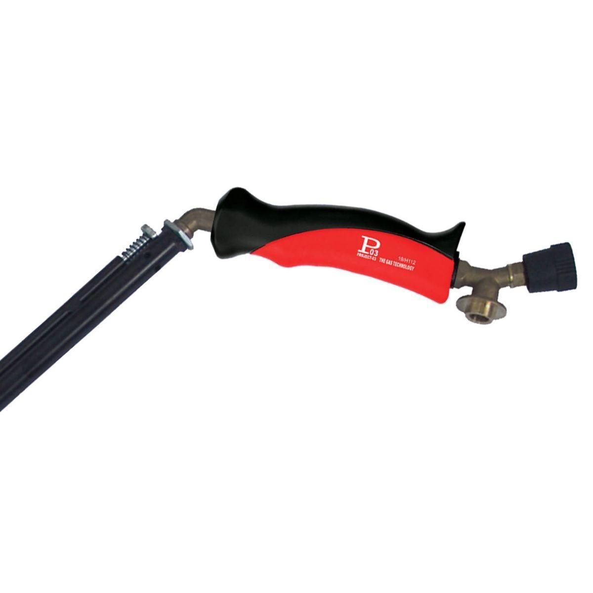 INTEC Désherbeur Thermique Gaz Piezo + 4 Cartouches gaz 330gr - Bruleur Mauvaises Herbes, Allumage Barbecue INTEC