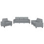Voir la diapositive 2 : VIDAXL Ensemble de canapes 3 pcs gris clair tissu